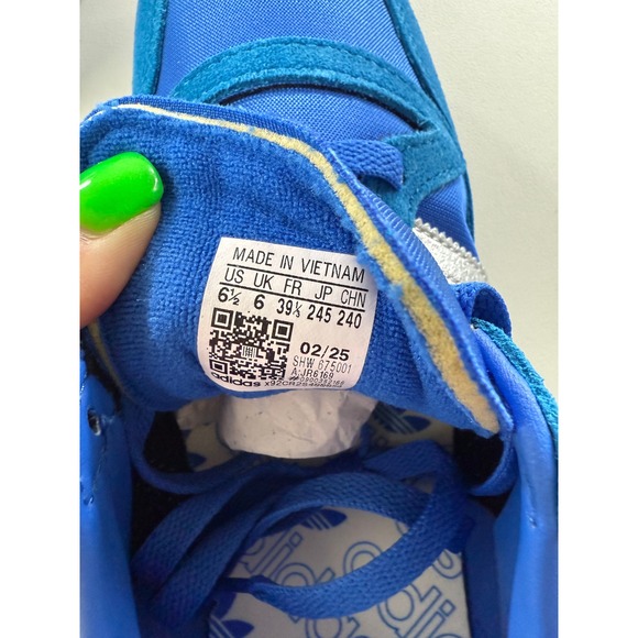 Adidas Galaxy OG Blue Silver Running Sneakers GZ2357 Mens 6.5 Womens 7.5 NWB - Picture 3 of 9